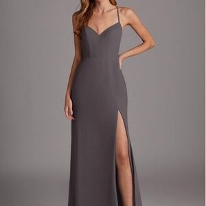 Azazie steel grey dress size A12